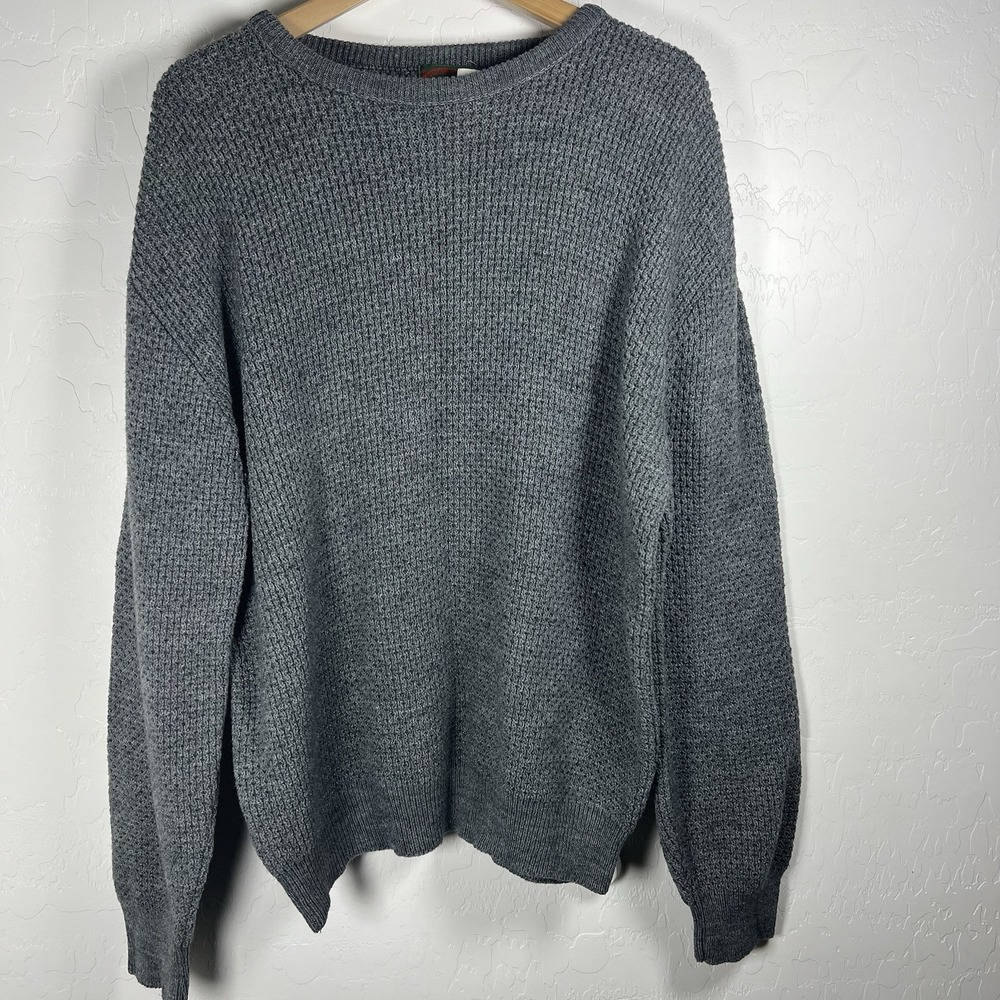 ROYAL NORTH MILLS OUTFITTERS Gray Crew Neck PULLOVER SWEATER MEN'S Large